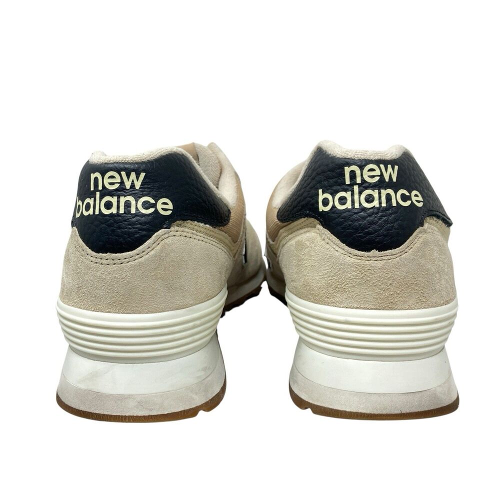 New Balance Sneakers Mens 12 Beige Suede 574‎ Mesh Gym Casual Streetwear U574RAC - Picture 10 of 11